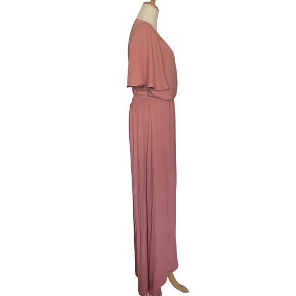 Show me your mumu Sophia Wrap Rustic Mauve Dress - Picture 3 of 9